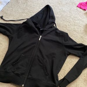 black zip up